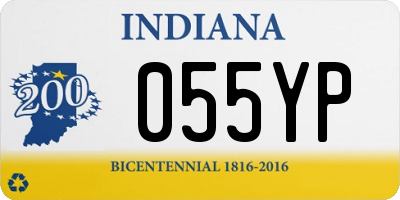 IN license plate 055YP