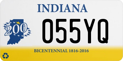 IN license plate 055YQ