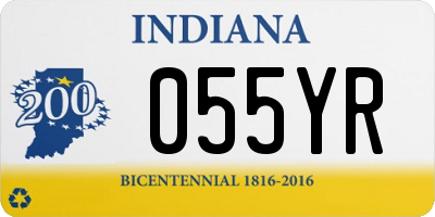 IN license plate 055YR