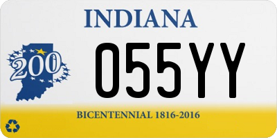 IN license plate 055YY