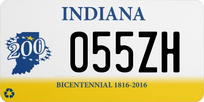 IN license plate 055ZH