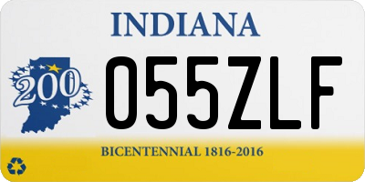 IN license plate 055ZLF