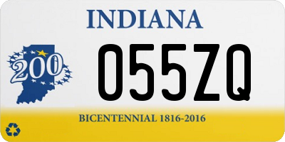 IN license plate 055ZQ