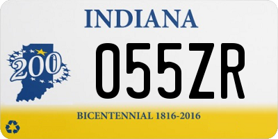 IN license plate 055ZR