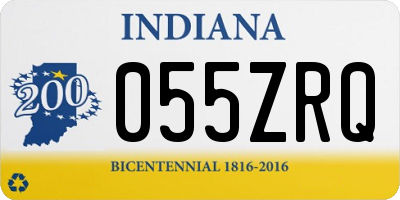 IN license plate 055ZRQ