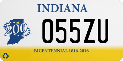 IN license plate 055ZU