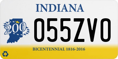 IN license plate 055ZVO