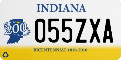 IN license plate 055ZXA
