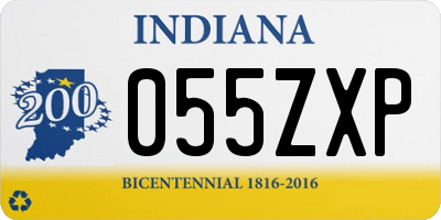 IN license plate 055ZXP