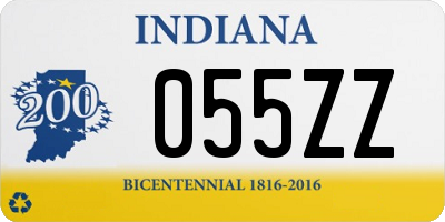 IN license plate 055ZZ