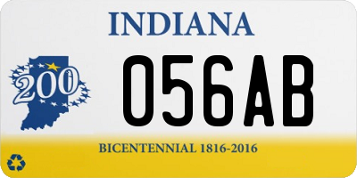 IN license plate 056AB