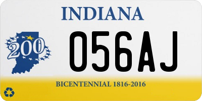 IN license plate 056AJ