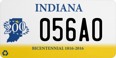 IN license plate 056AO