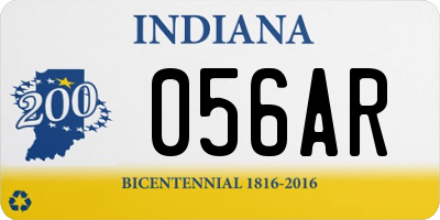 IN license plate 056AR