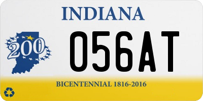 IN license plate 056AT