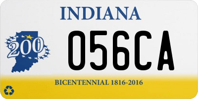 IN license plate 056CA