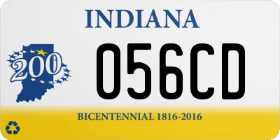 IN license plate 056CD