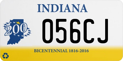 IN license plate 056CJ