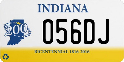 IN license plate 056DJ