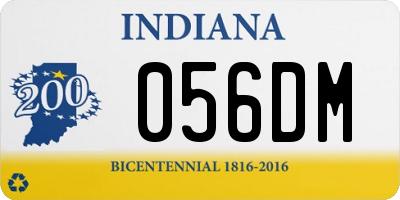 IN license plate 056DM