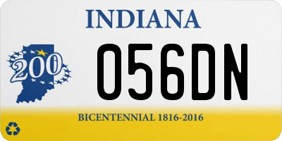 IN license plate 056DN