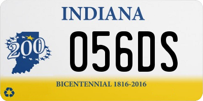 IN license plate 056DS