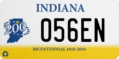 IN license plate 056EN