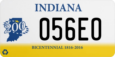 IN license plate 056EO