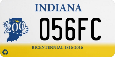 IN license plate 056FC