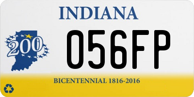 IN license plate 056FP