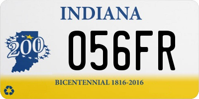 IN license plate 056FR