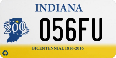 IN license plate 056FU