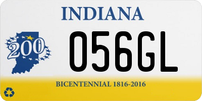 IN license plate 056GL