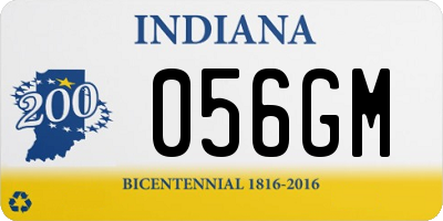 IN license plate 056GM