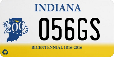 IN license plate 056GS