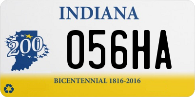 IN license plate 056HA