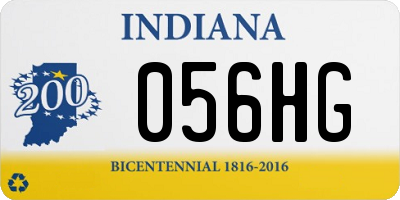 IN license plate 056HG