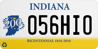 IN license plate 056HIO