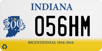 IN license plate 056HM