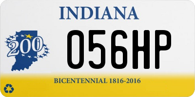 IN license plate 056HP