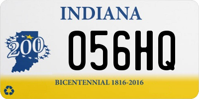 IN license plate 056HQ