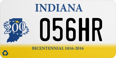 IN license plate 056HR