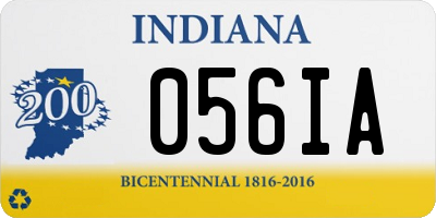 IN license plate 056IA