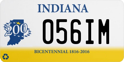 IN license plate 056IM