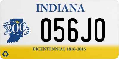 IN license plate 056JO