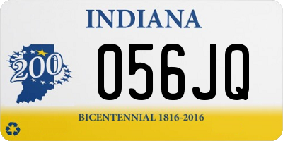 IN license plate 056JQ