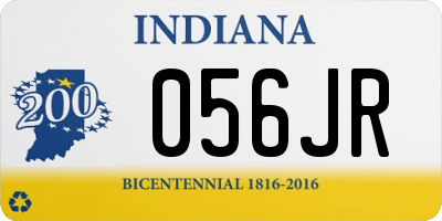 IN license plate 056JR