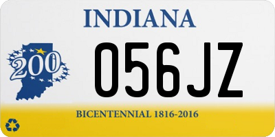 IN license plate 056JZ