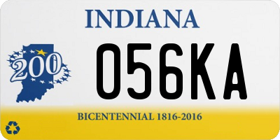 IN license plate 056KA