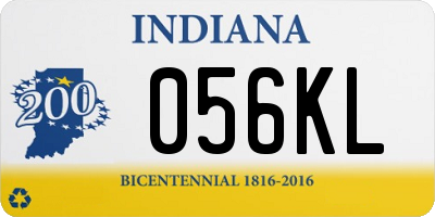 IN license plate 056KL